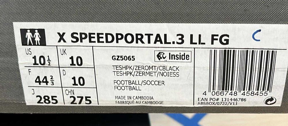 CHUTEIRAS PARA ADULTOS ADIDAS X SPEEPORTAL.3 LL FG FÚCSIA 44 2/3- NOVO