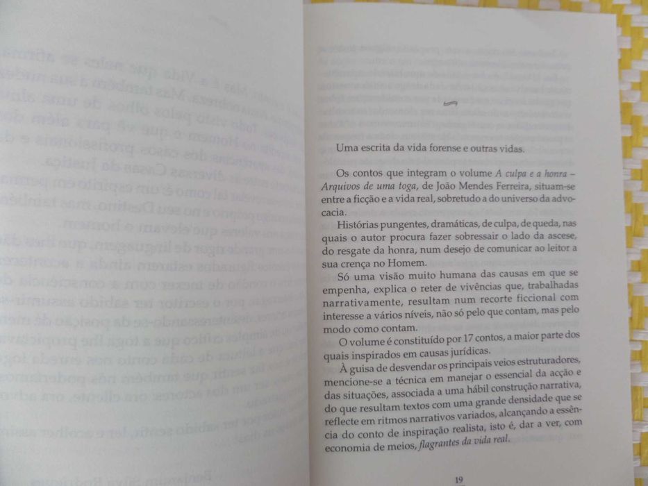 A CULPA E A HONRA
Arquivos de uma toga