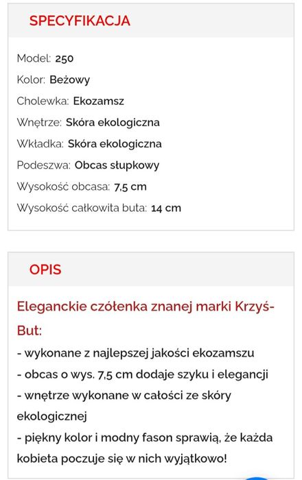 Czółenka damskie 39 NOWE ekozamsz