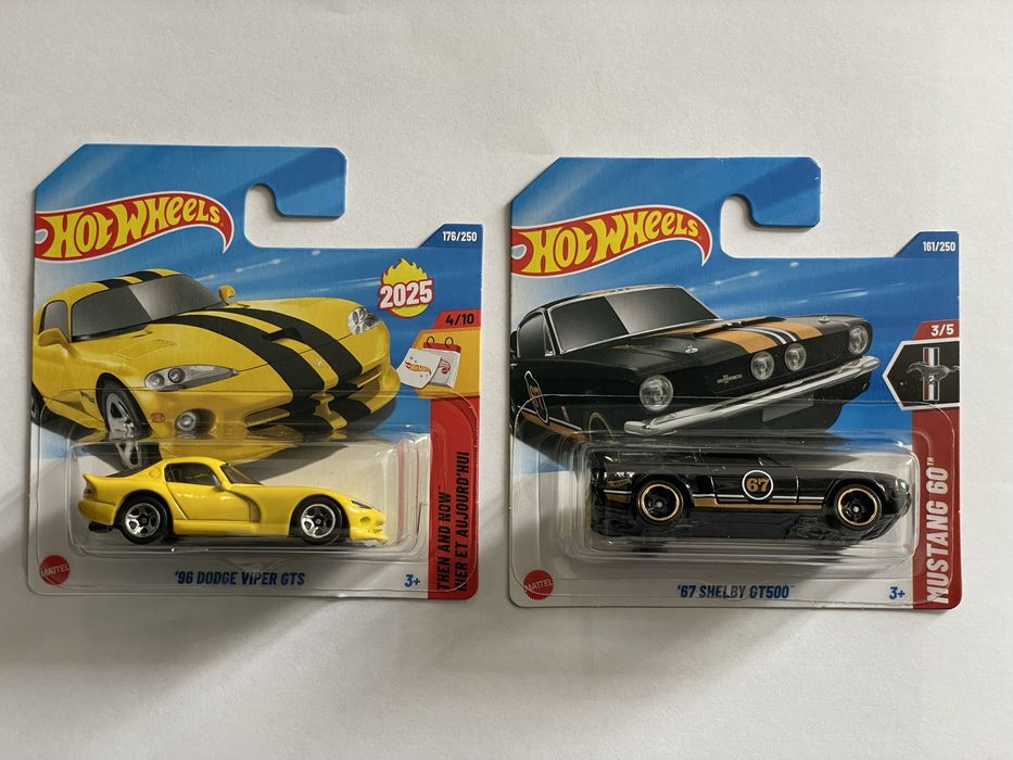 Hot wheels ‘67 shelby gt500, ‘96 Dodge Viper GTS