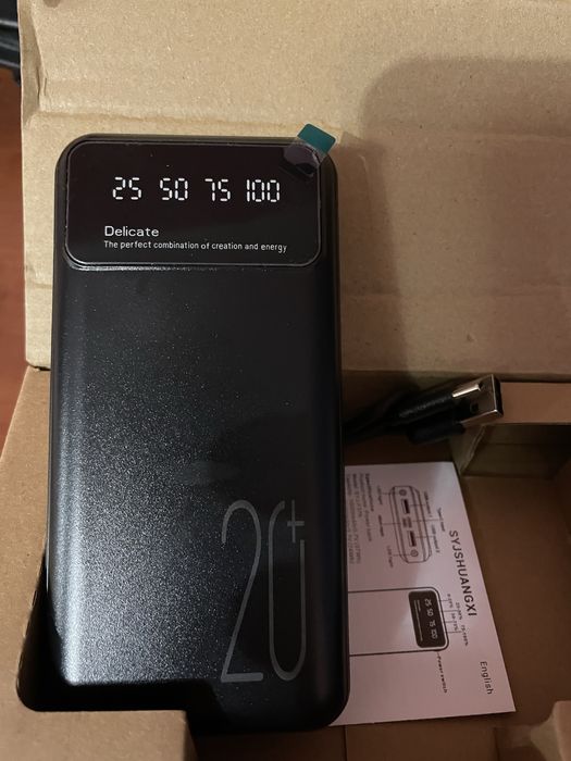 Power Bank 20000 mAh Новий • Швидка зарядка