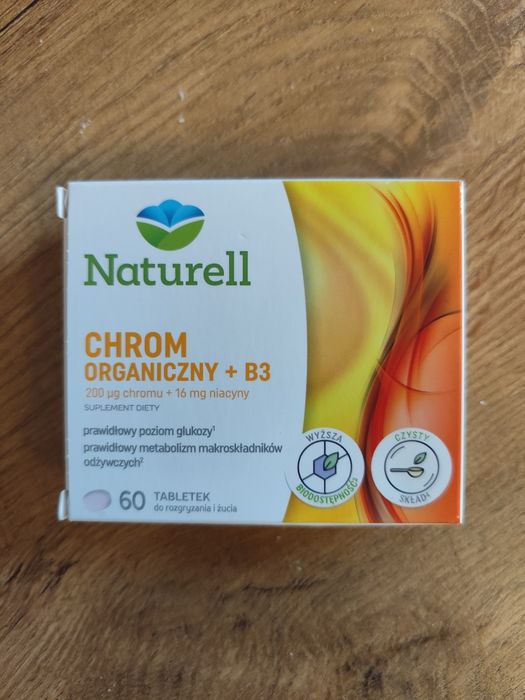 Chrom organiczny + B3 - suplement diety 60 tabletek
