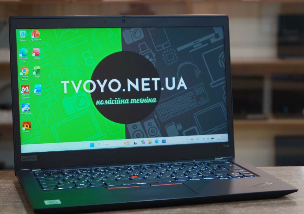 ГАРАНТІЯ Lenovo ThinkPad T14s (IPS Multi-Touch/Core i5-10210U/RAM 8ГБ DDR4/SSD 256ГБ)TVOYO