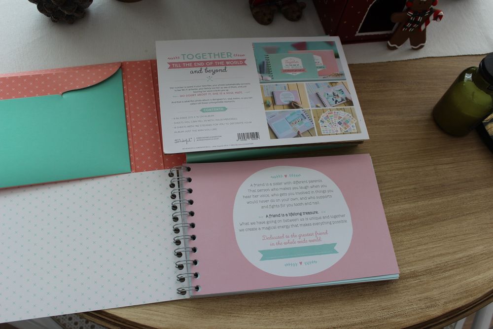 Álbum/livro colagens Together till the end of the world Mr Wonderful