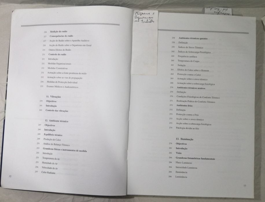 Segurança e higiene no trabalho