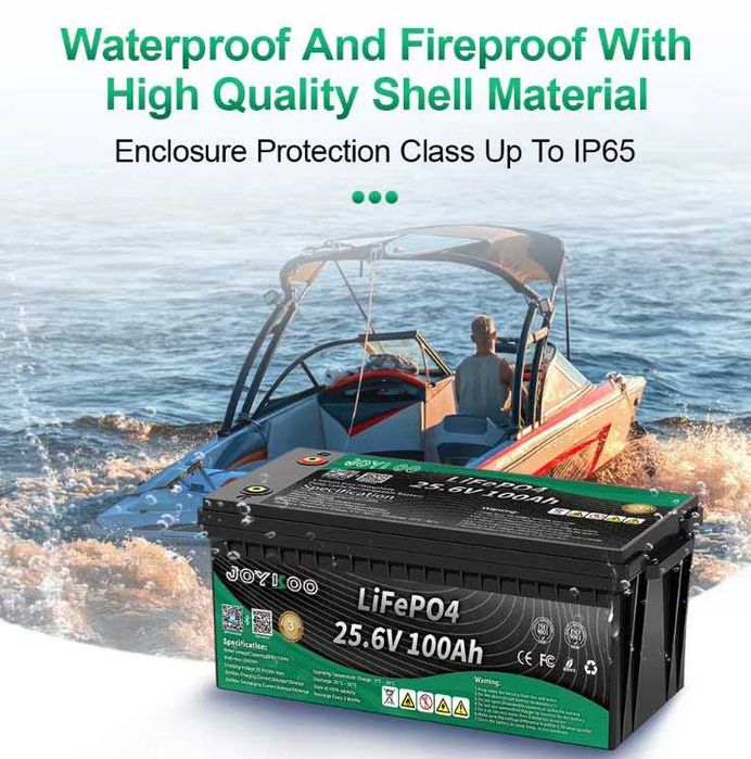Lifepo4 25.6v100Ah 100A BMS Свіжак!! з Блютузом
