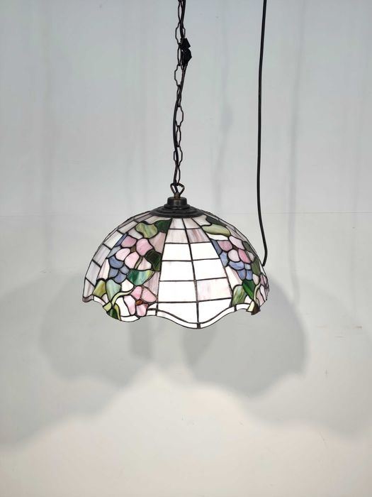 Lampa Żyrandol Witrażowy Tiffany