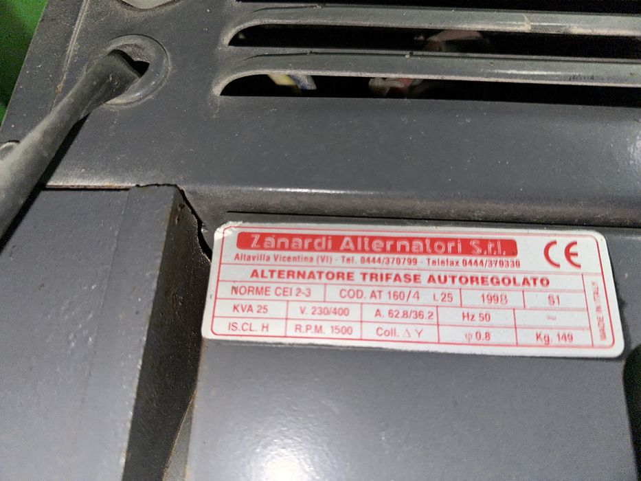 Reboque gerador Zanardi 25KVA trifasico