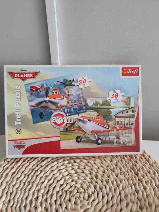 puzzle trefl samoloty 4+samoloty Dusty Chupacabra 48 i 24 elementy