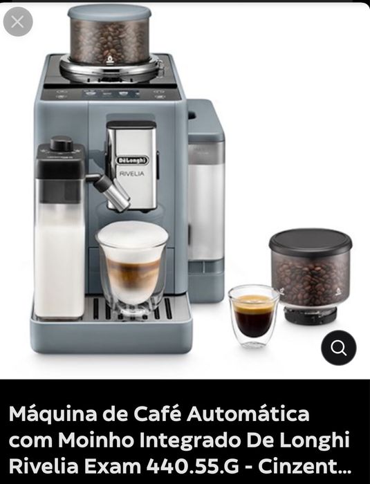 Maquina de café automática De’Longhi com jarra de leite selada