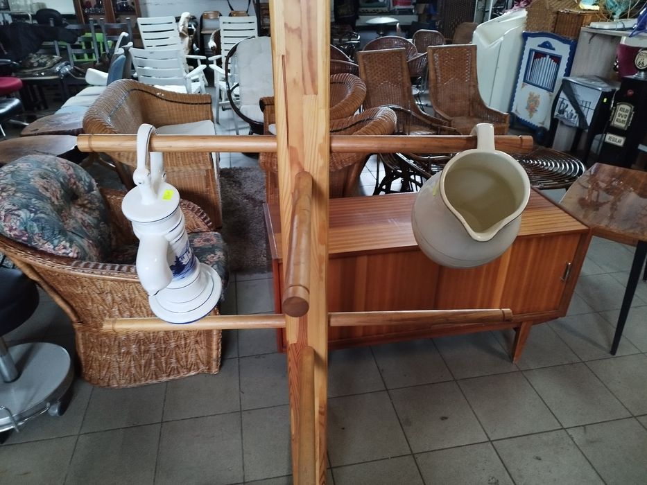 stojak wieszak drewniany duży 225 cm