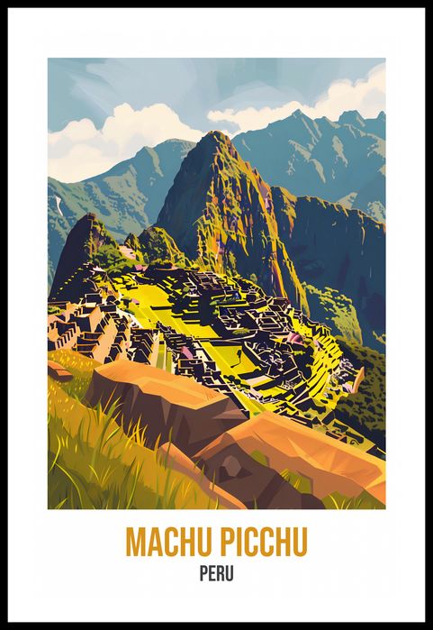 Plakat 53x81cm Machu Picchu