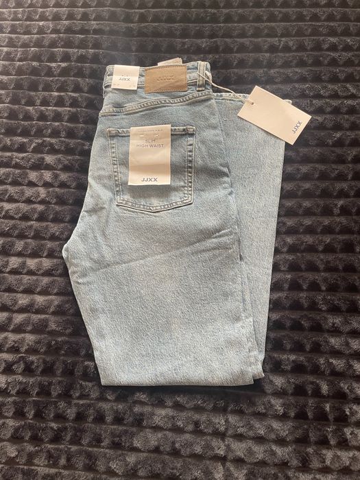Джинси жіночі нові JJXX  Slim High Waist блакитний денім