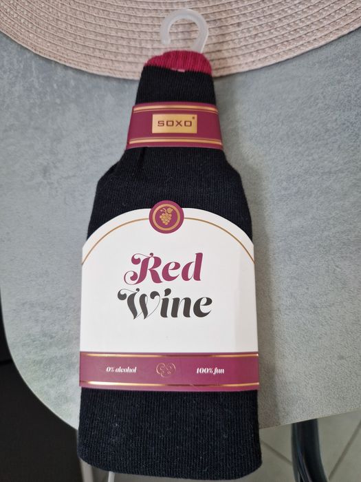 Skarpetki damskie red wine