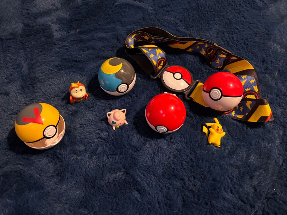 Pas pokemon poke ball 4 kule duzy zestaw pikatchu