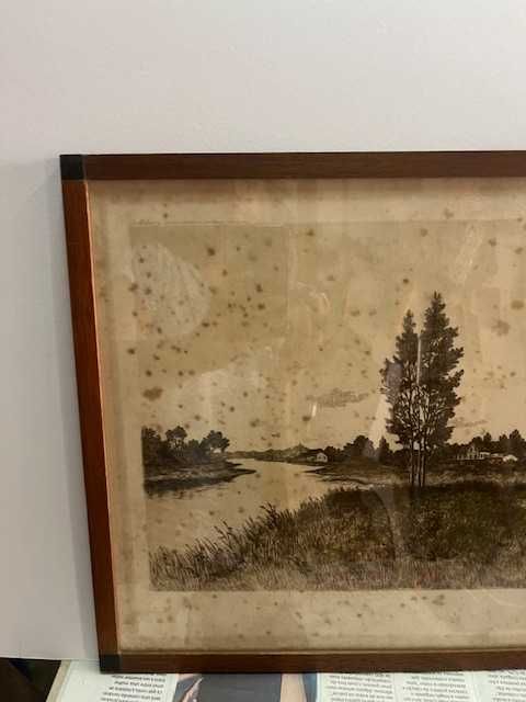 Quadro com gravura holandesa