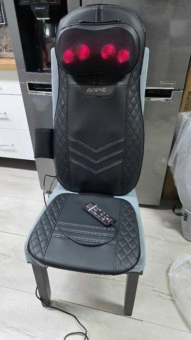 Renpho Masażer Mata masująca Shiatsu z podgrzewanie regulacja zagłówka