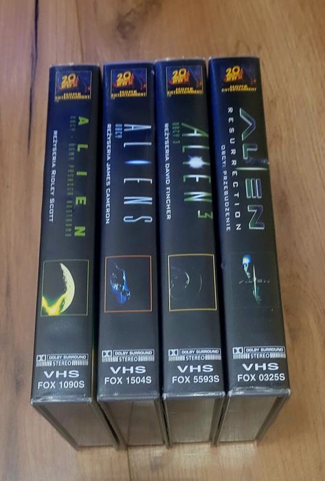 Obcy alien  4 części kasety vhs