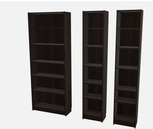 Komplet regałów Billy IKEA z nadstawkami