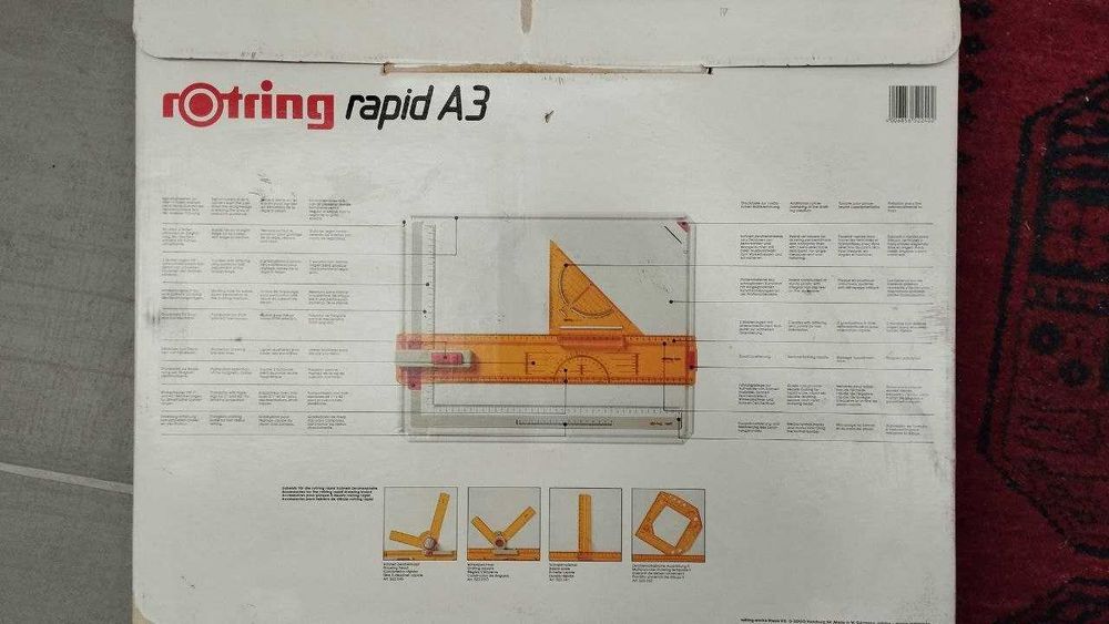 Prancheta de Desenho Técnico rOtring Rapid A3 com Esquadro Rapid
