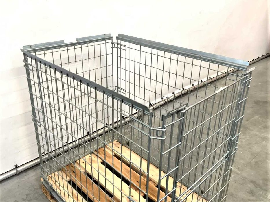 Kosz Siatkowy Nadstawka Gitterbox Kontener Regał Magazynowy Transportowy Paleta Euro 120x80x110cm