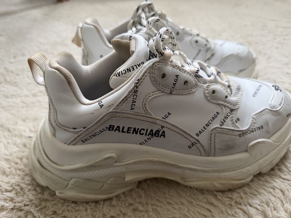 Balenciaga Triple S Allover Logo białe r. 39