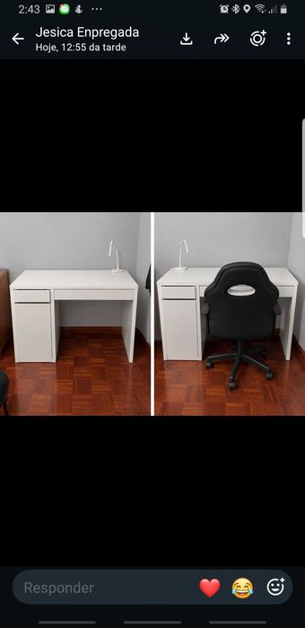 Secretaria e cadeira