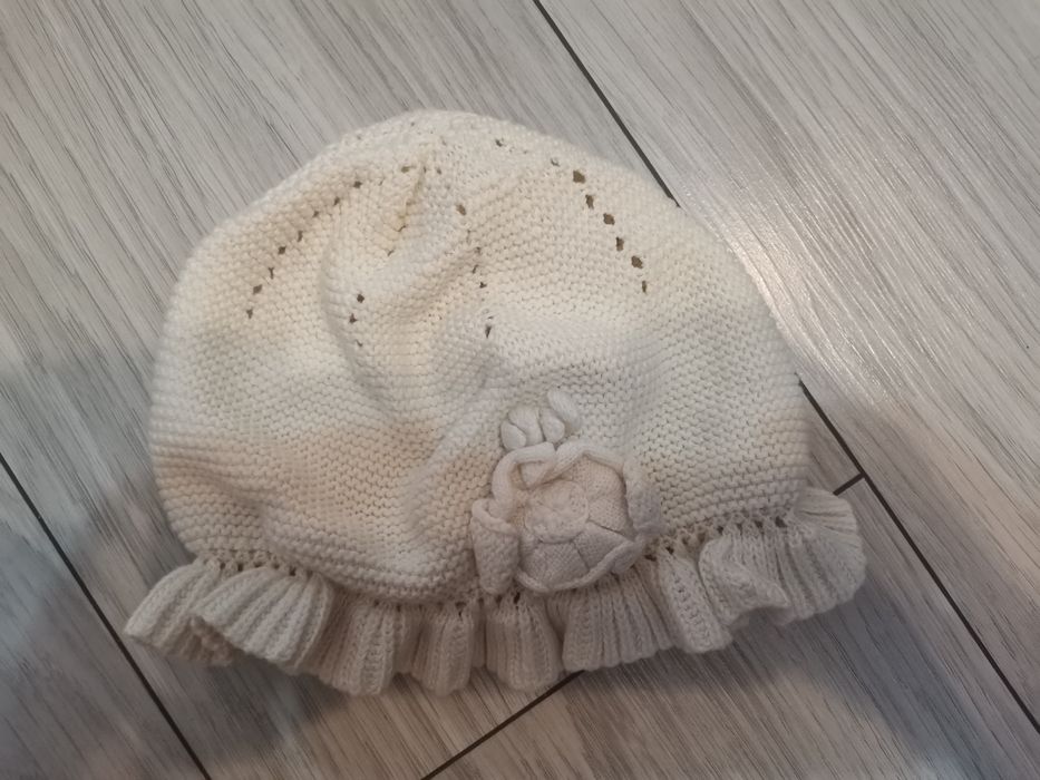 Czapka niemowlęca beżowa mayoral