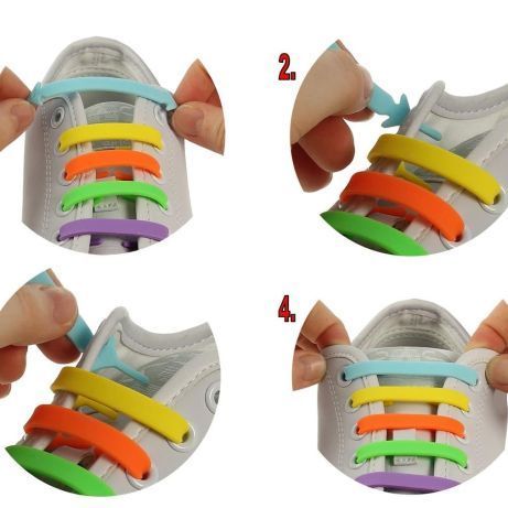 Силиконовые шнурки КАЧЕСТВО антишнурки силіконові резинові