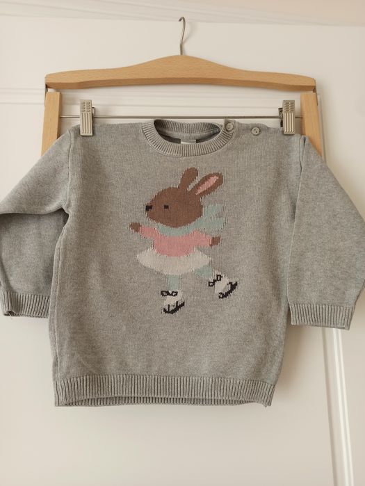 Sweterek dla dziewczynki rozmiar 86/92 h&m