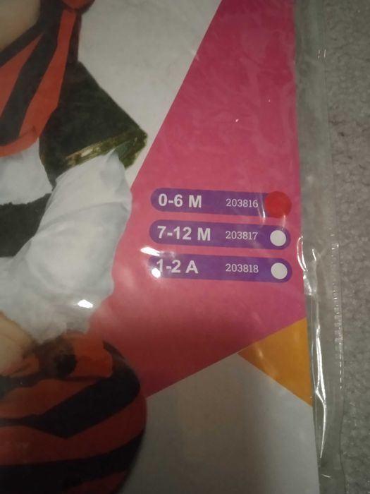 Fantasia pirata bebé 0-6 meses