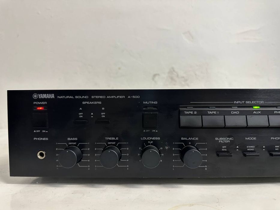 Wzmacniacz stereo Yamaha A-500 | 2×70 W | Phono MM/MC | Subsonic | Made in Japan