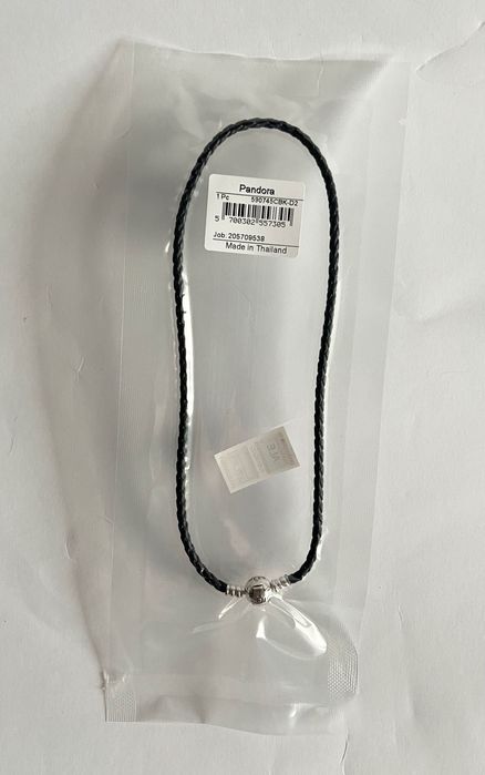 Pandora podwójnie pleciona bransoletka skórzana+torebka+pudełko ZESTAW