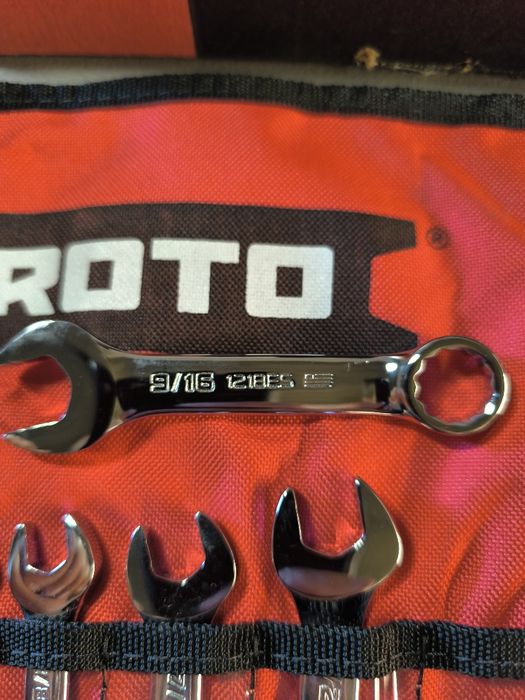 Jogo chaves curtas boca/anel polegadas PROTO