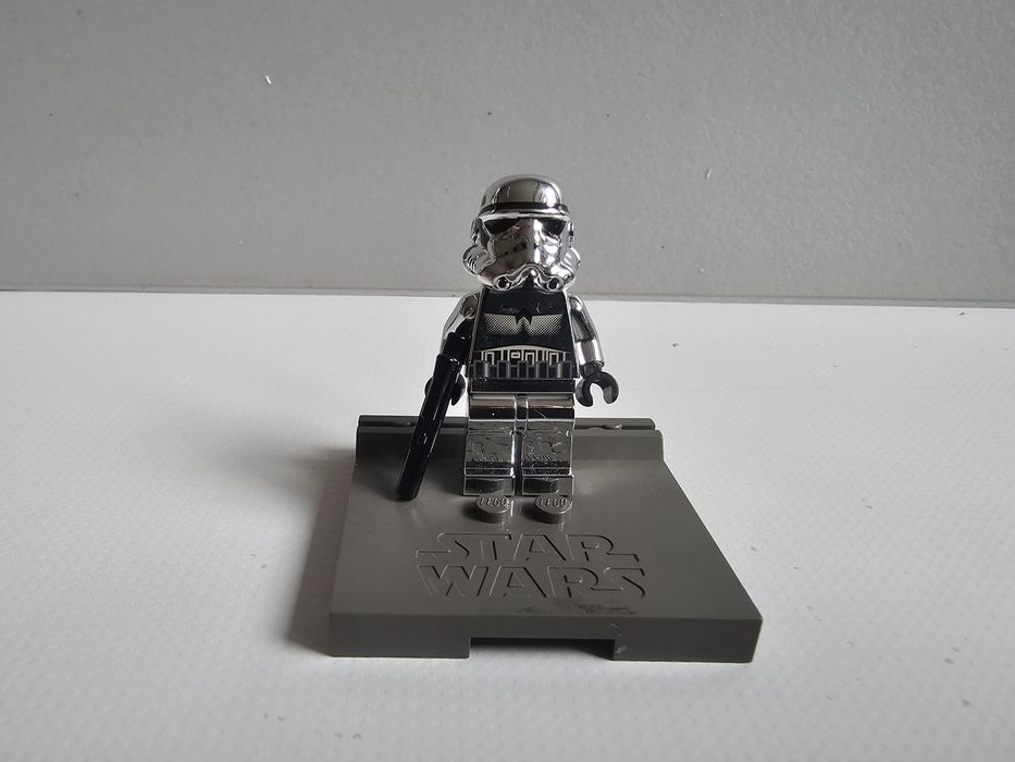 LEGO Star Wars Stormtrooper CHROME SILVER sw0097 2009 kolekcjonerski