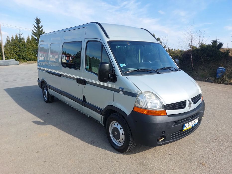 Renault Master L3H2 6-Osobowy Klima Salon Polska Brygadówka/Doka Faktura Vat 23%  dewasto