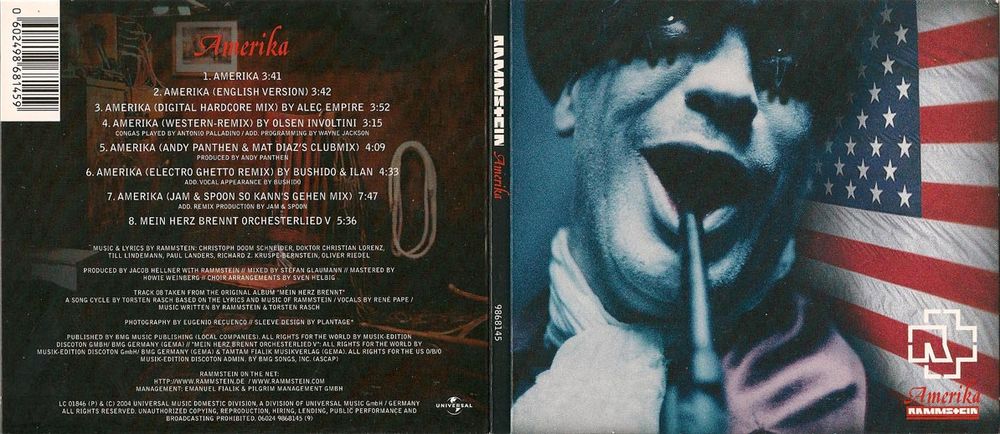 RAMMSTEIN - Amerika LIMITED DIGIPACK CD [GER]