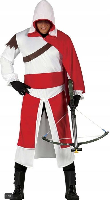 Kostium męski Assassin Guirca Cosplay przebranie dla mężczyzny nowy L