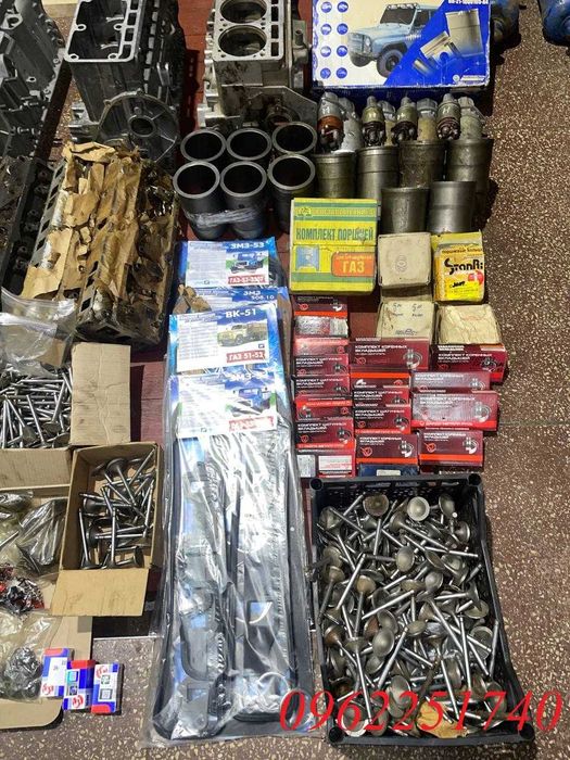 Запчастини двигуна Уаз, Газ 21 Газ 24, Газ 53 Газ 66, Змз 402, Змз 406