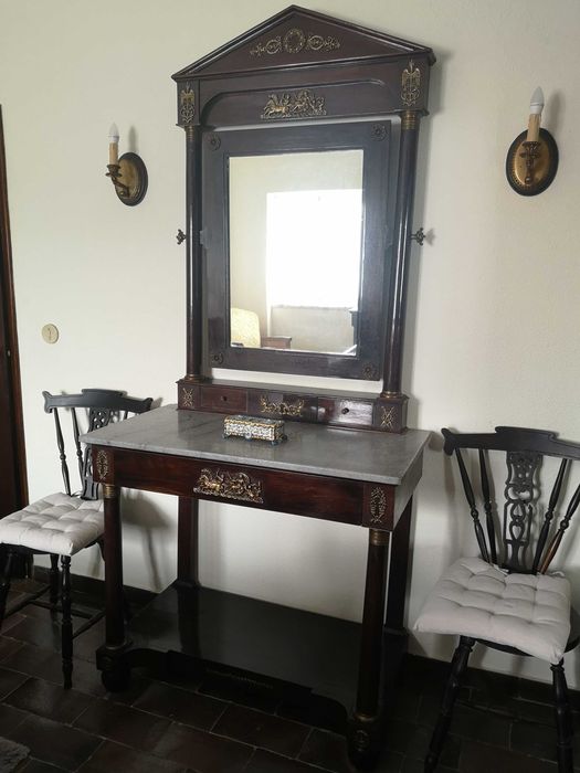 Mobília de quarto completa vintage estilo Império