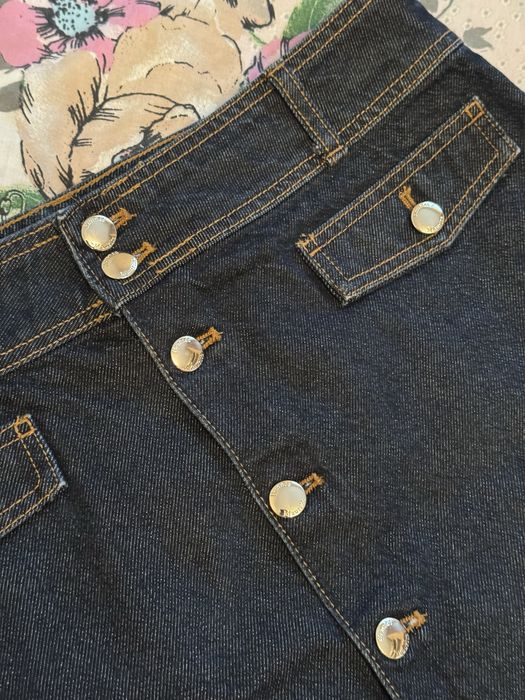 Джинсова спідниця міні H&M на ґудзиках (розмір M / L, EUR 40)