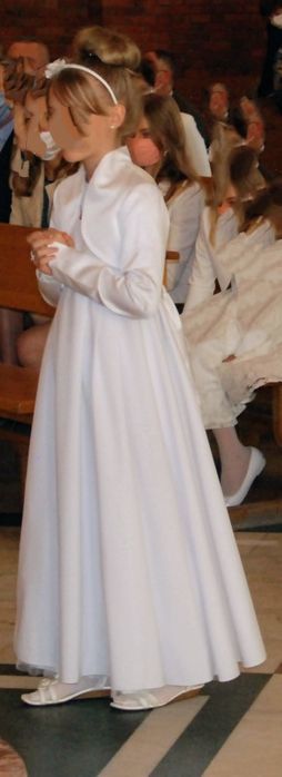 Sukienka do komunii + bolerko i torebka