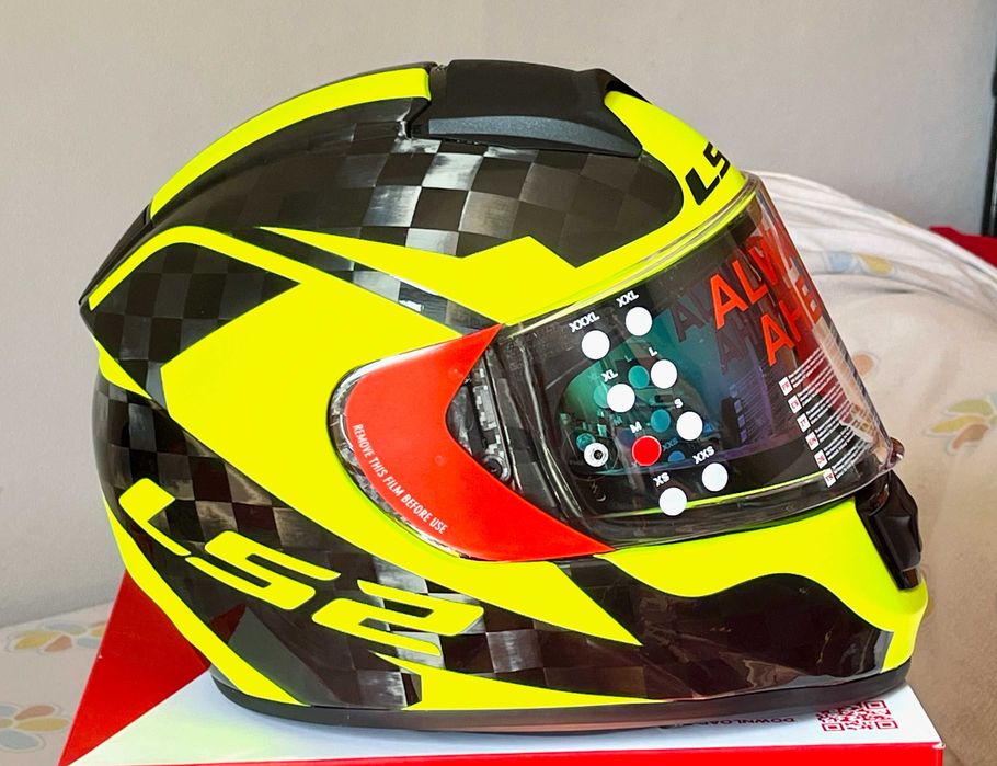 Capacete NOVO Carbono Total Ls2 ff397 Vector (43% DESCONTO) Tamanho S