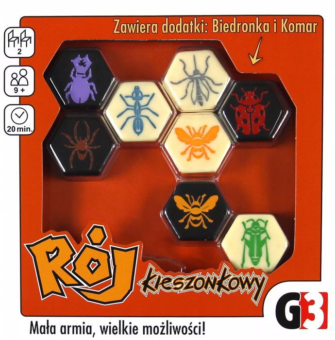 Rój kieszonkowy z dodatkami Komar i Biedronka G3. G3. Nowy Produkt