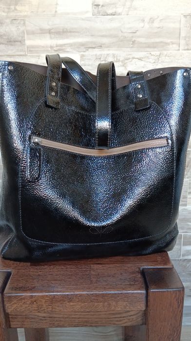 Сумка шоппер кожаная 37/37/11 женская