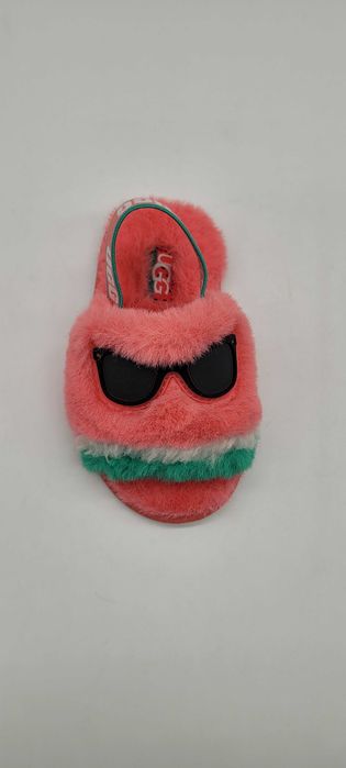 Дитячі капці-босоніжки UGG Fluff Flip Flop «Кавунчик»