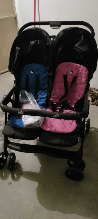 Carro joie aire Twin rosy & sea