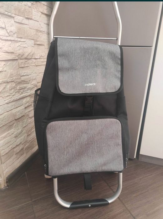 Lekki kompaktowy wózek transportowy,torba