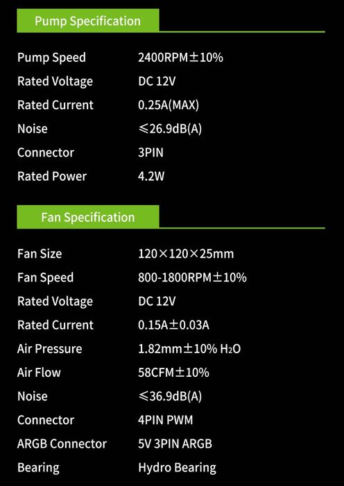 GameMax IceBurg 240V Digital BK, płynna chłodnica procesora 240mm ARGB