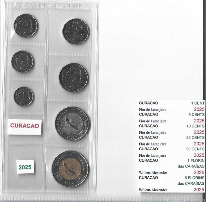 Curacao - - - - - Set Anual de Moedas 2025